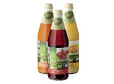 Succhi di frutta bio in bottiglia di vetro<br>NATURE ACTIVE BIO